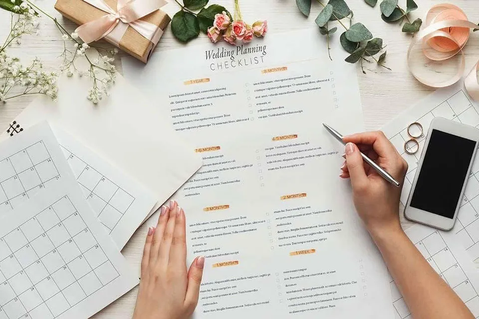 Bảng kế hoạch đám cưới chi tiết