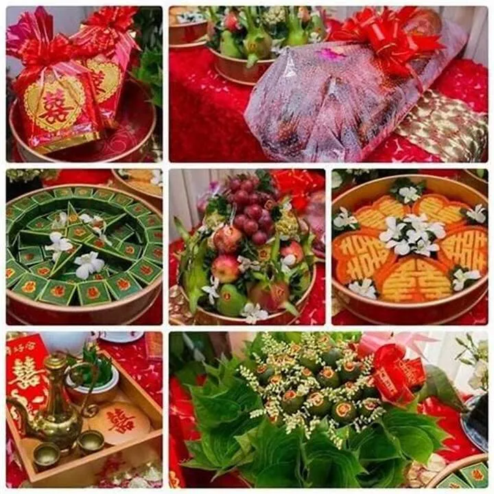 Chi tiết các lễ vật trong mâm quả đám hỏi truyền thống