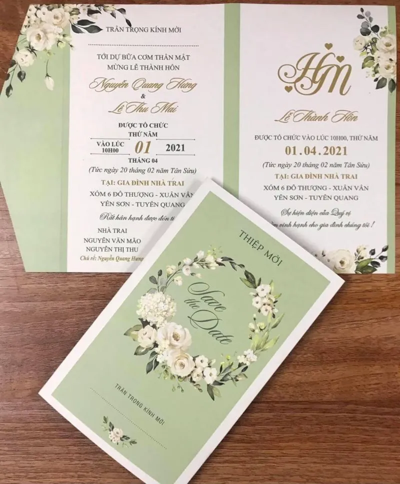 Những lưu ý quan trọng khi đặt in thiệp cưới